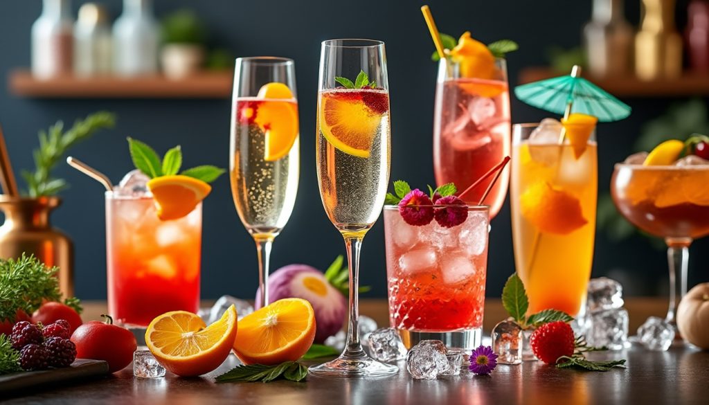 découvrez des recettes tendances de cocktails modernes à base de champagne. surprenez vos invités avec des associations originales et des idées rafraîchissantes pour vos soirées festives.