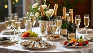 découvrez nos conseils pour élaborer un menu 100 % champagne : accords mets et champagnes, idées de plats, astuces pour sublimer vos repas festifs avec des bulles d’exception.