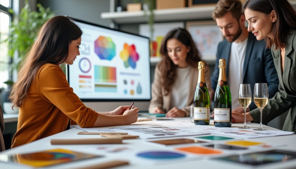 découvrez les métiers du design spécialisés dans le packaging de champagne : créatifs, techniques et innovants, ces professionnels imaginent et réalisent des emballages attractifs pour sublimer les grandes maisons de champagne.