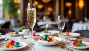découvrez l'alliance unique entre le champagne et la gastronomie moléculaire, où saveurs innovantes et bulles élégantes se rencontrent pour une expérience culinaire exceptionnelle.