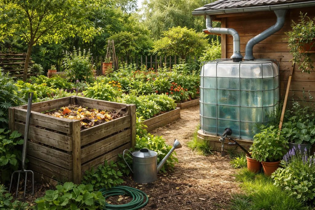 découvrez nos astuces simples pour économiser dans votre jardin grâce au compost maison et à la récupération d'eau, alliant écologie et économies au quotidien.