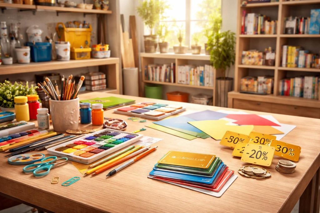 découvrez comment économiser sur vos fournitures créatives grâce aux offres de cultura, leroy merlin et l'utilisation des cartes fidélité. profitez de bons plans et réductions exclusives pour vos projets diy.