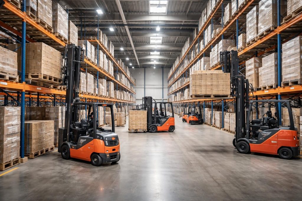 optimisez le transport de palettes dans vos entrepôts grâce aux chariots élévateurs toyota et fenwick, alliant performance, fiabilité et sécurité.