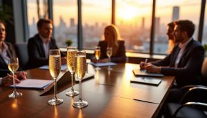 découvrez comment le champagne ajoute une touche de prestige et d'élégance à vos séminaires, créant une ambiance unique et mémorable pour vos événements professionnels.